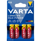 Varta longlife max power AA 4 stuks
