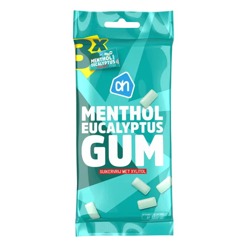 AH Menthol eucalyptus gum suikervrij