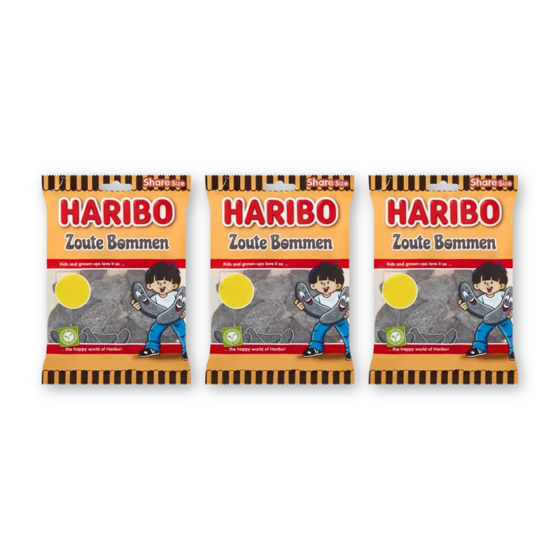 Haribo Zoute Bommen 3-pack