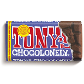 Tony's chocolonely donker melk pretzel toffee 90 gram