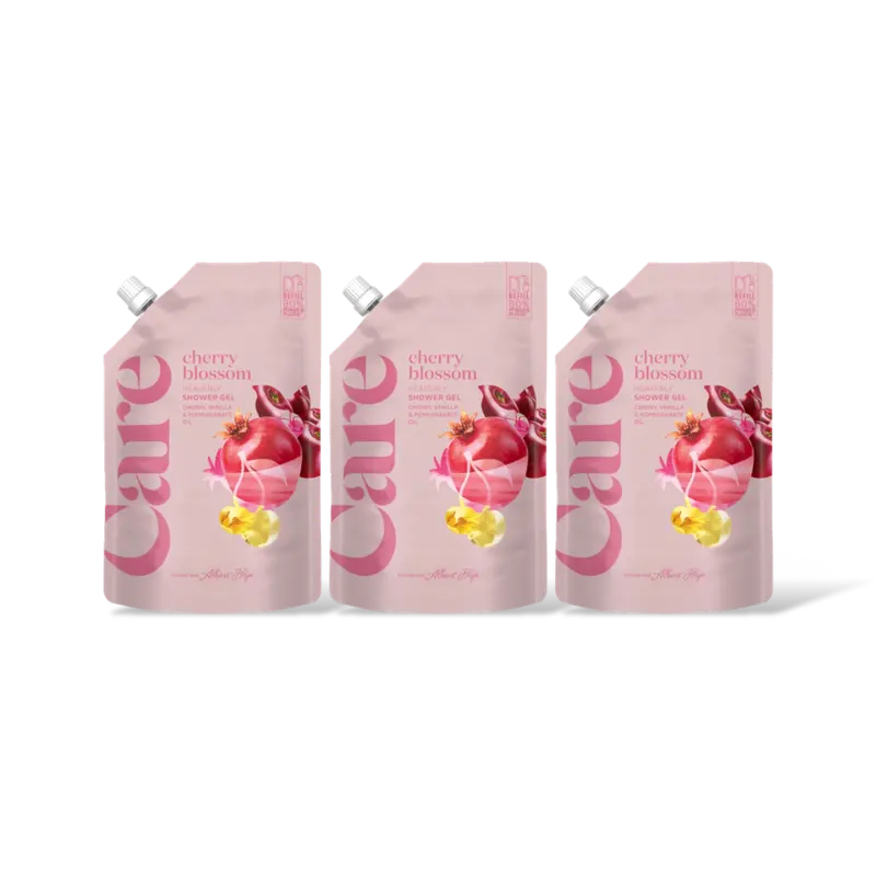 Care Cherry blossom shower gel refill 3-pack