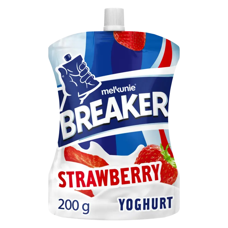 Melkunie Breaker aardbei yoghurt