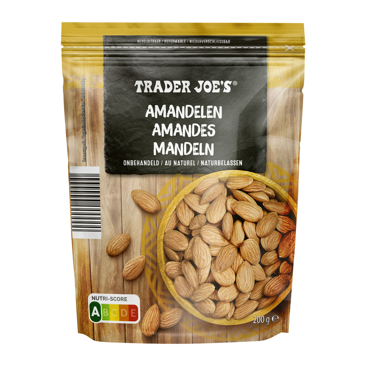 Ongebrande amandelen