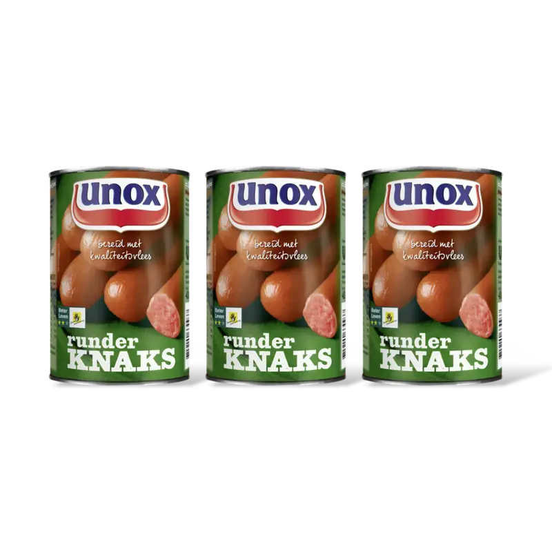 Unox Runder knaks 3-pack