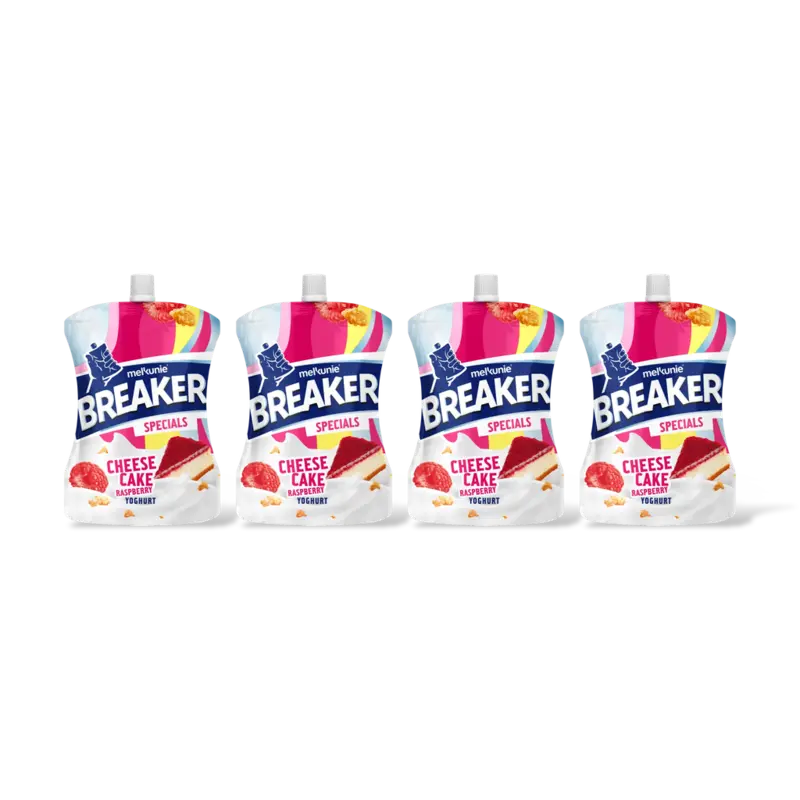 Melkunie cheesecake framboos yoghurt 4-pack