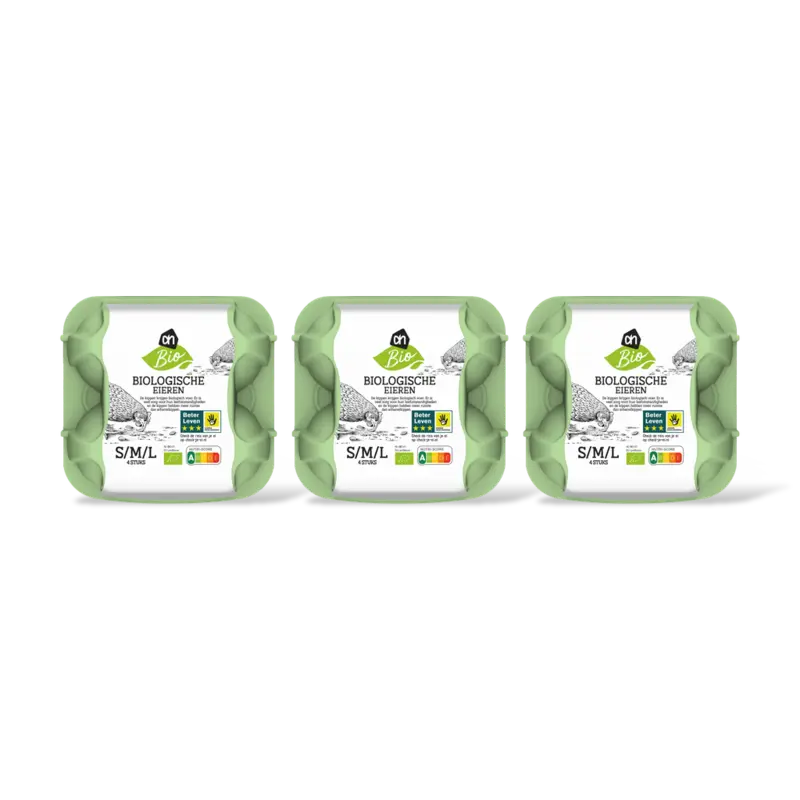 AH Biologisch Eieren S M L 3-pack