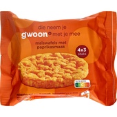 g'woon maiswafel paprika portie