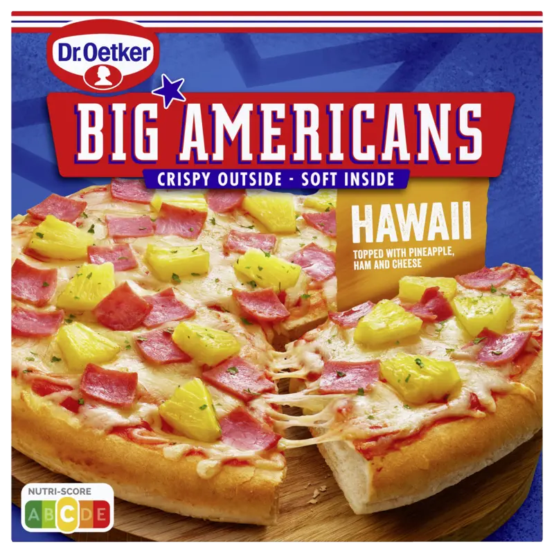 Dr. Oetker Big Americans pizza Hawaii