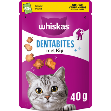 Whiskas Dental Treats Kattensnacks met Kip 40 g