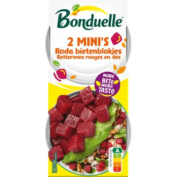 Bonduelle Rode bietenblokjes 2 Mini's 160g