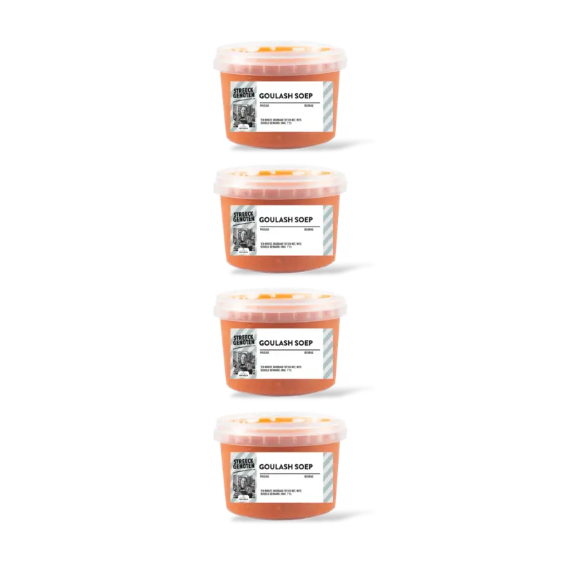 Streeckgenoten Goulashsoep Hongaarse stijl 4-pack
