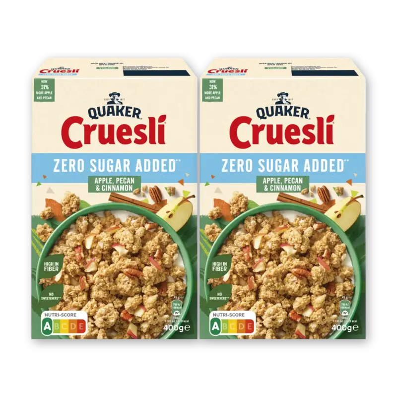 Quaker zsa apple, pecan & cinnamon 2-pack
