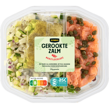 Jumbo Maaltijdsalade Gerookte Zalm 450 g