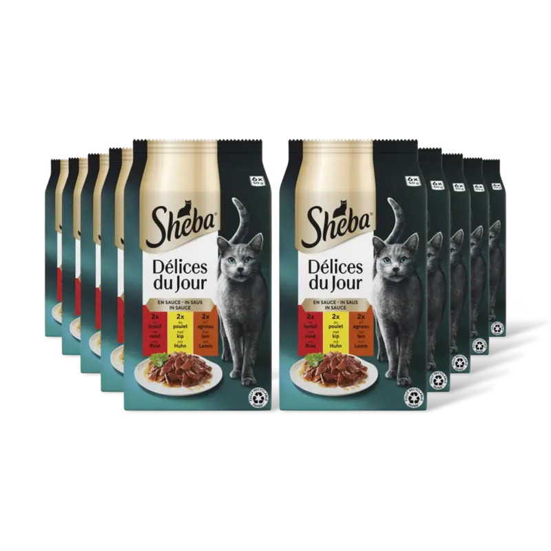 Sheba Delices du jour in saus traiteur 10-pack