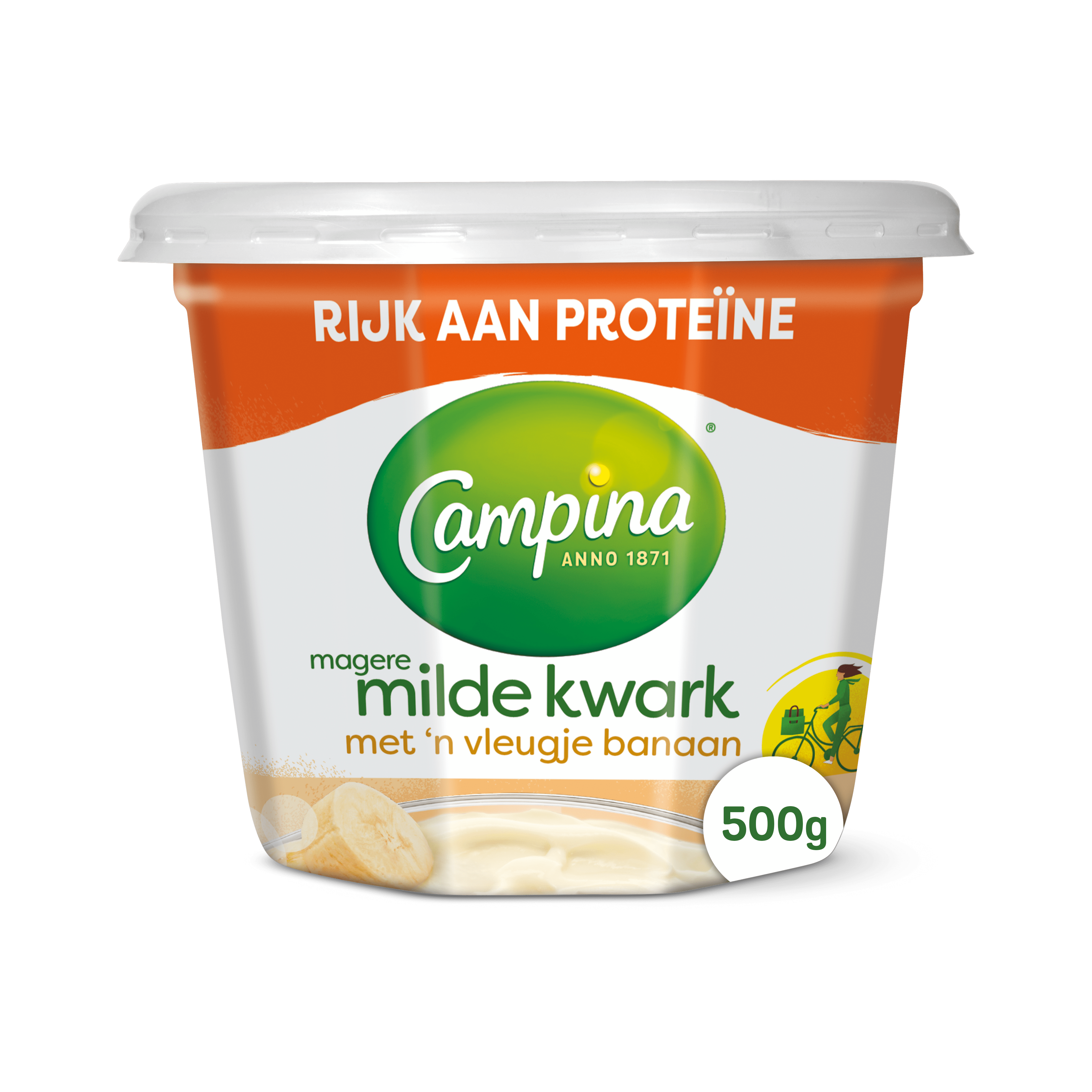 Campina Magere kwark banaan
