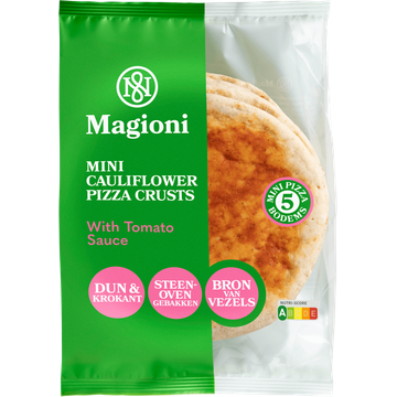 Magioni Mini Cauliflower Pizza Crusts with Tomato Sauce 5 x 30 g