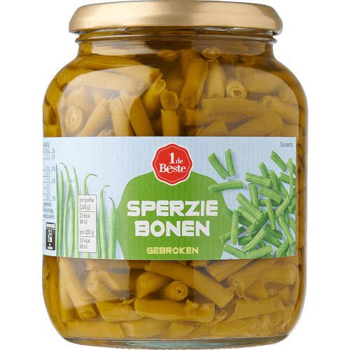 1 de Beste Sperziebonen gebroken