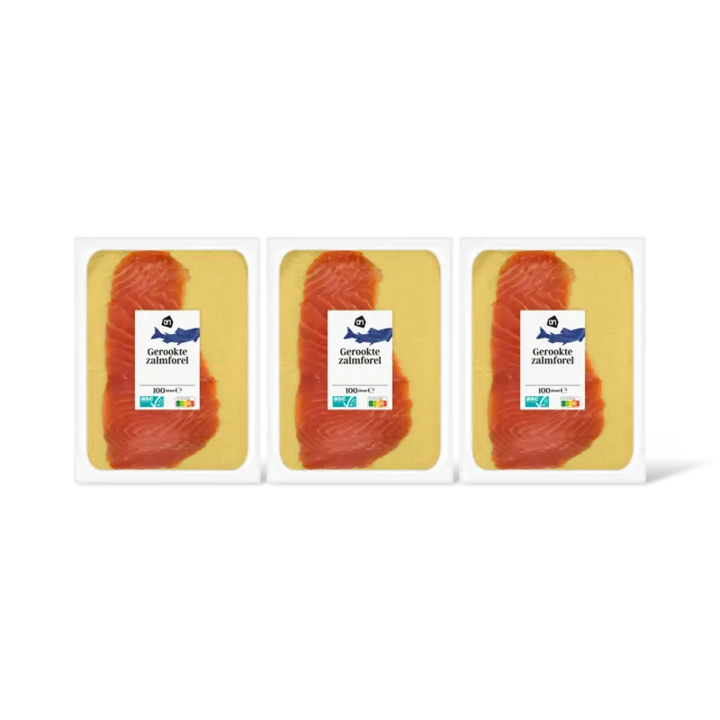 AH Gerookte zalmforel 3-pack