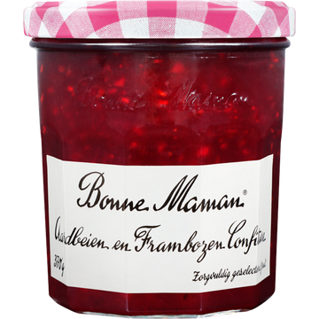 Bonne Maman Aardbeien en Frambozen Confiture 370g