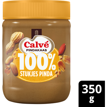Calvé Pindakaas 100% Grof Gemalen Pinda's 350 g