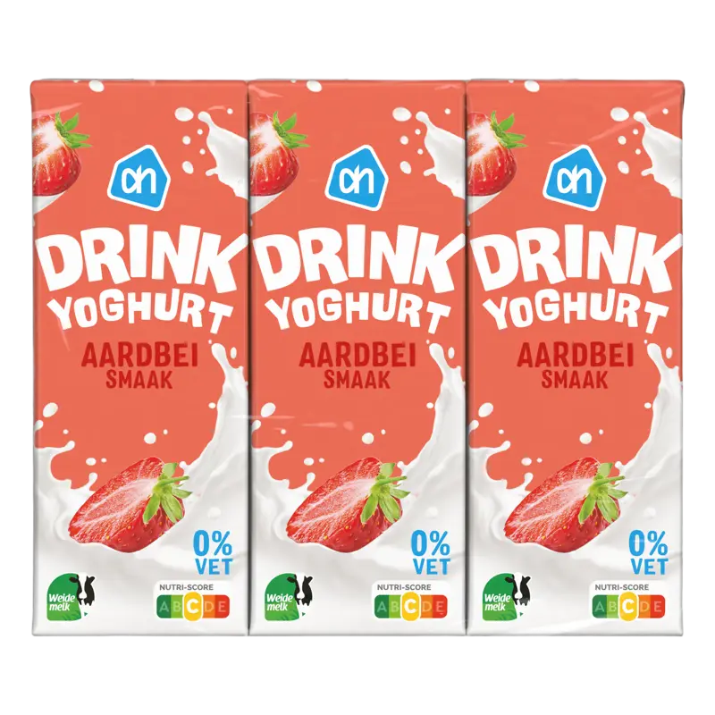 AH Drinkyoghurt aardbeismaak 6-pack