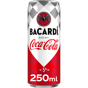 Bacardí Mixed with Coca-Cola Alc. 5% Vol. 250 ml