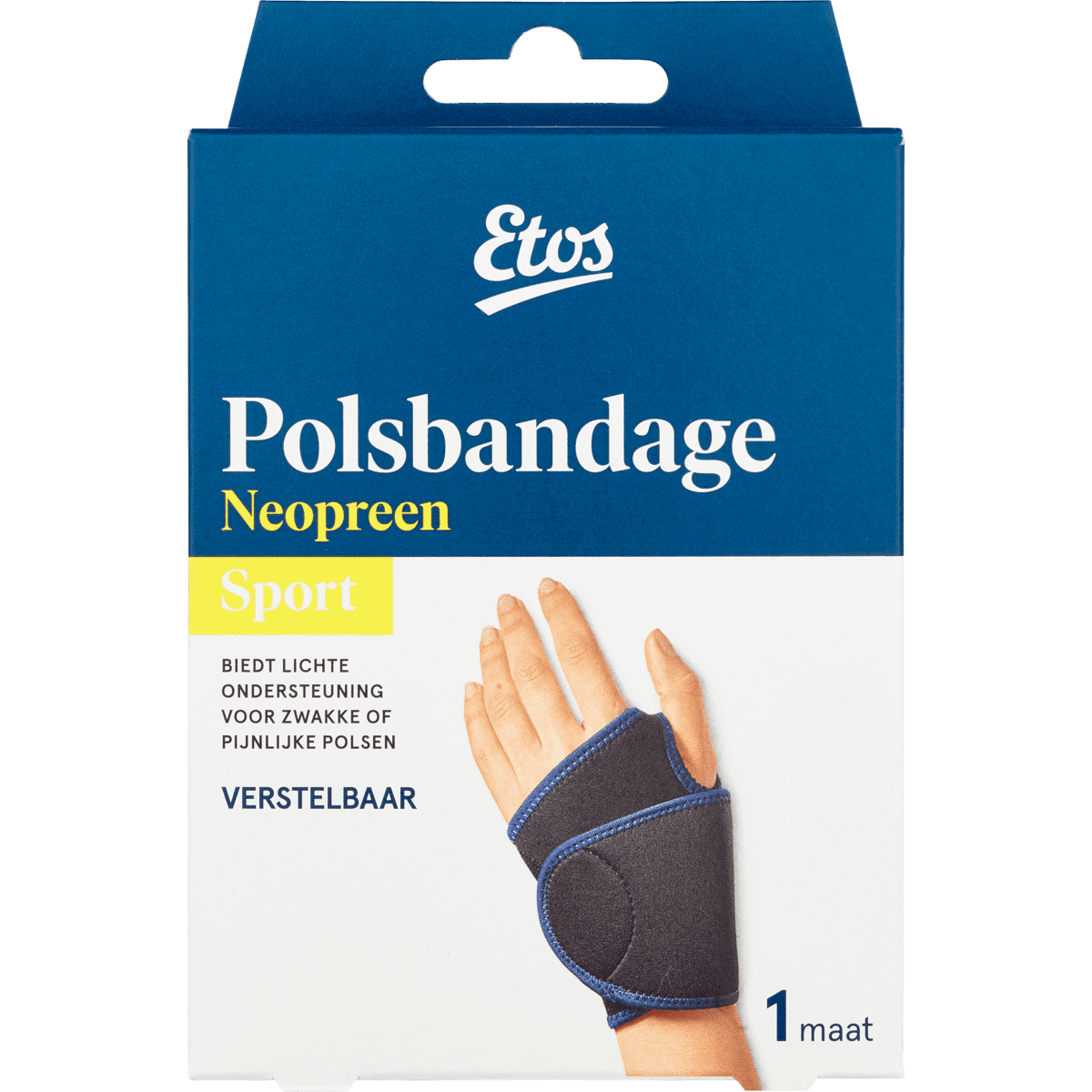 Etos Polsbandage Zwart