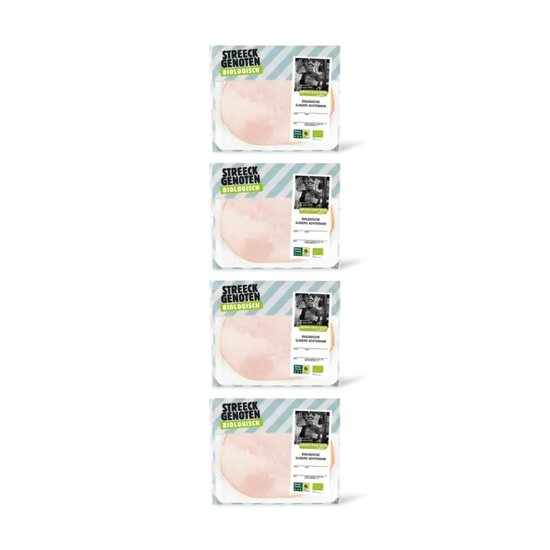 Streeckgenoten Biologische slagers achterham 4-pack