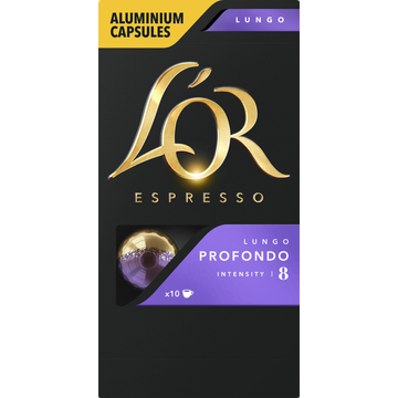 L'OR Espresso Lungo Profondo Aluminium Capsules 10 Stuks 52 g