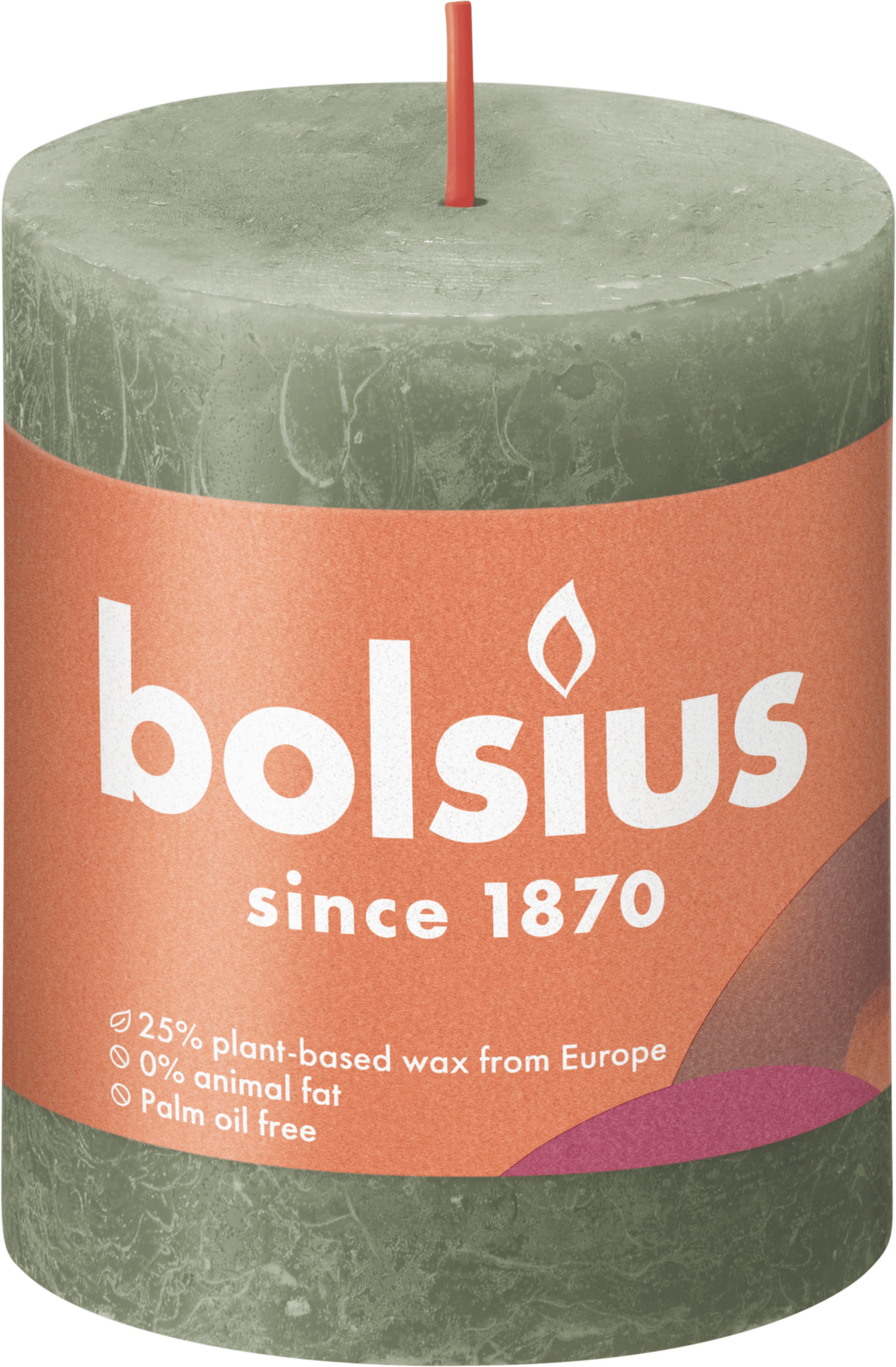Bolsius Rustiek Shine 8cm Fresh Olive