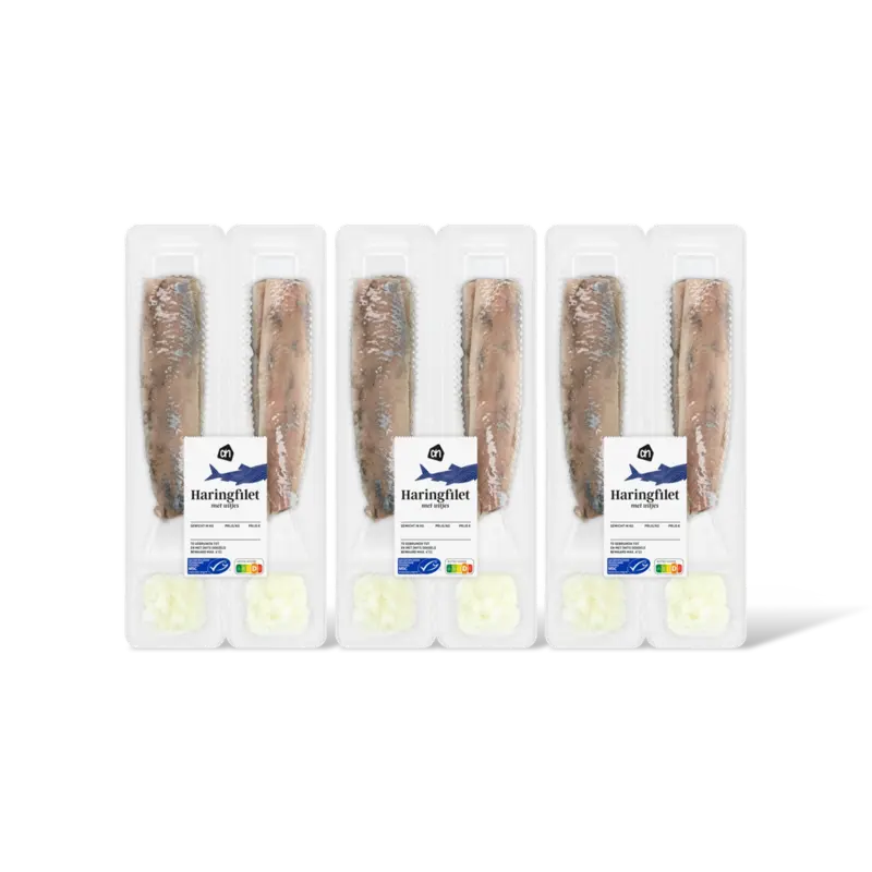 AH Haringfilet met uitjes 3-pack