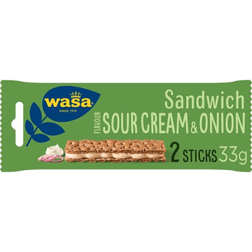 Wasa Sandwich Sour Cream & Onion 3 x 33 g