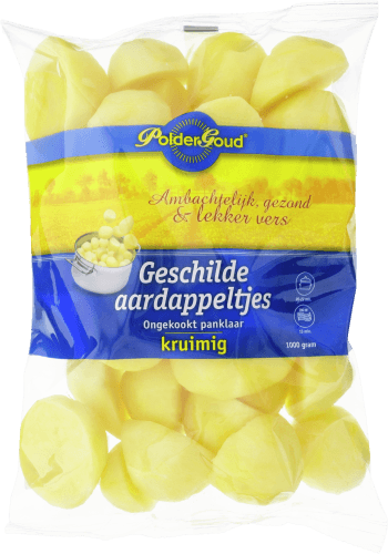Poldergoud Geschilde aardappeltjes Kruimig ongekookt