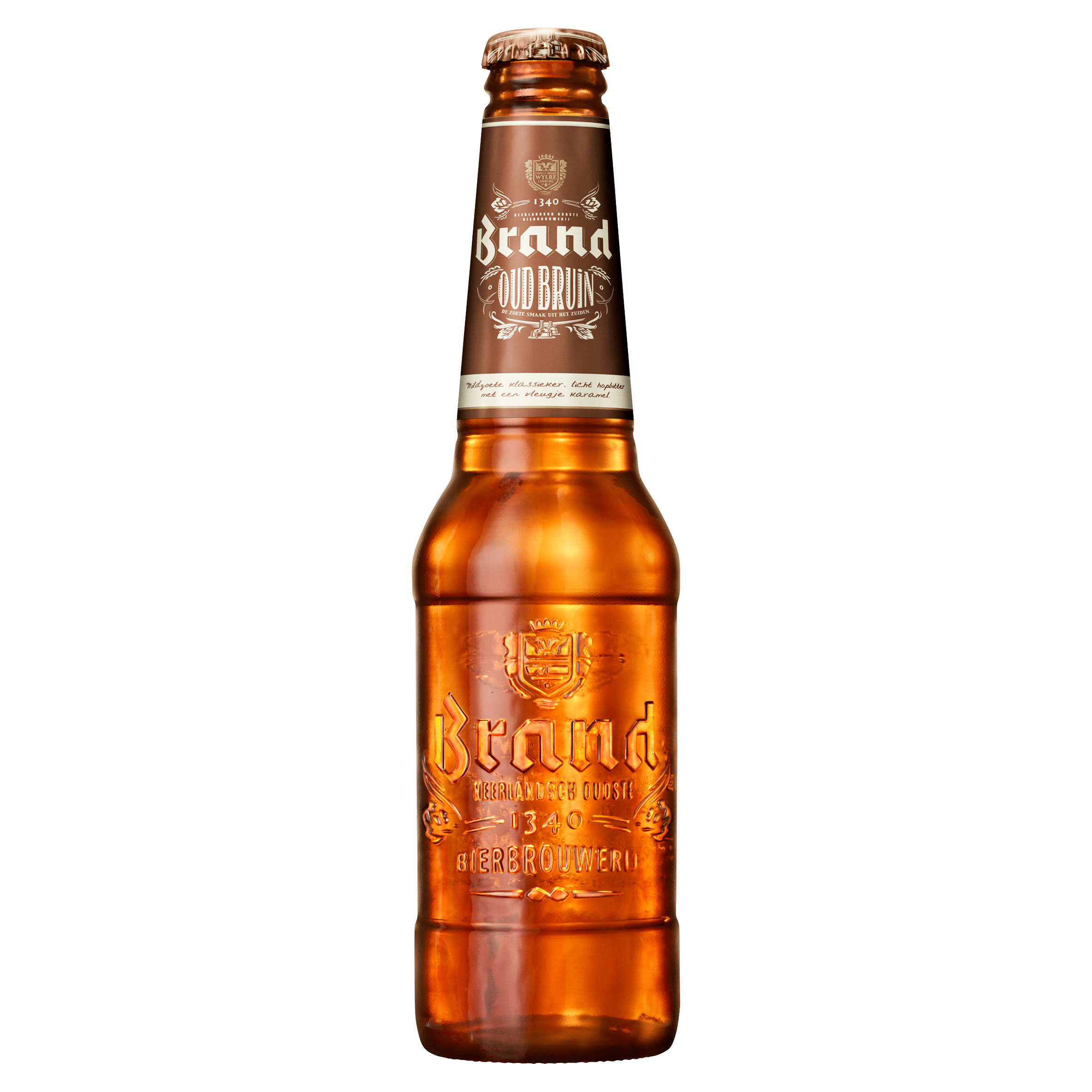 Brand Oud bruin bier fles