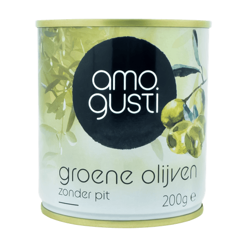 Groene olijven zonder pit