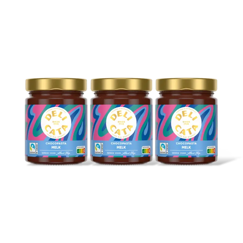 Delicata Chocoladepasta melk chocola 3-pack