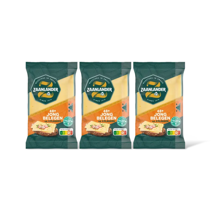 AH Zaanlander Jong belegen 48+ plakken 3-pack