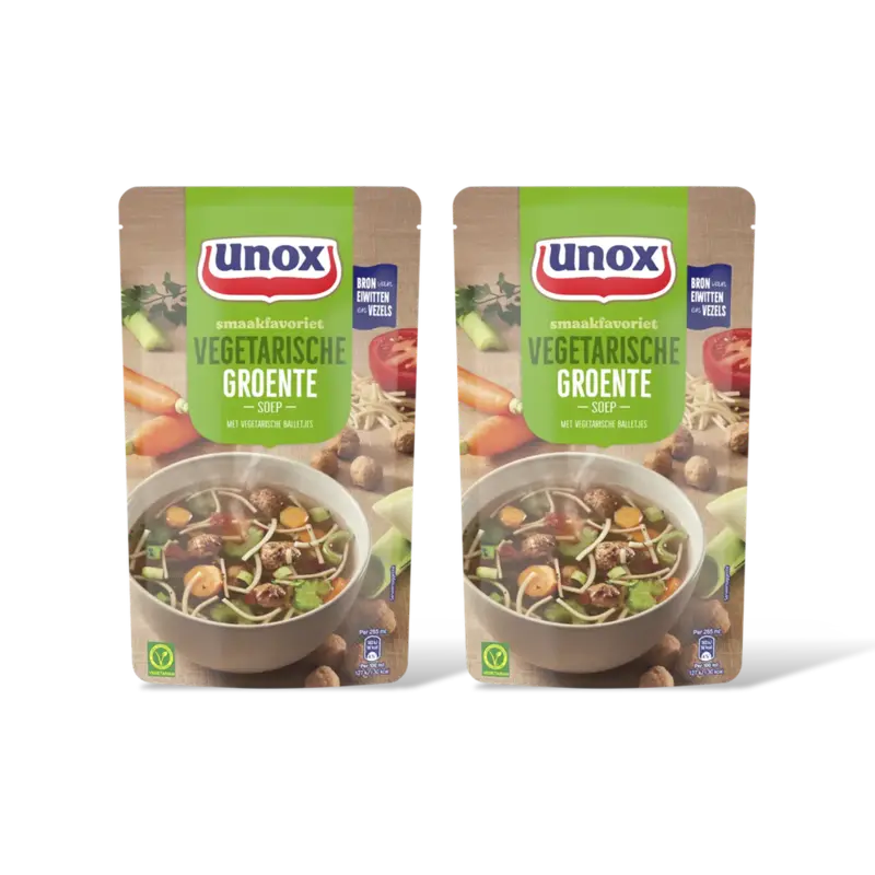 Unox Unox Vegetarische groentesoep 2-pack