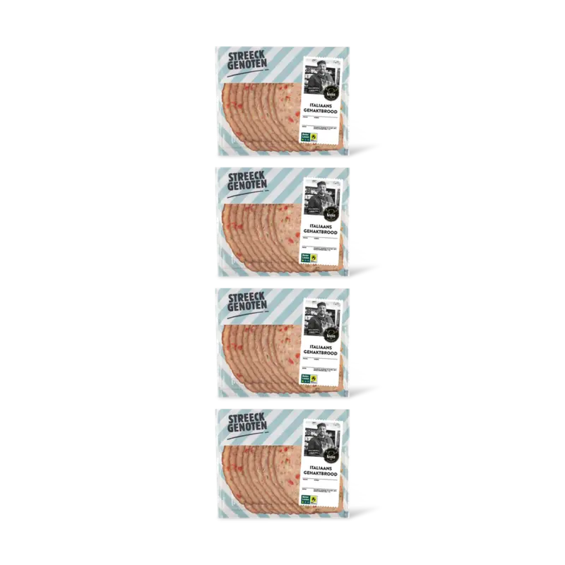 Streeckgenoten Italiaans gehaktbrood 4-pack