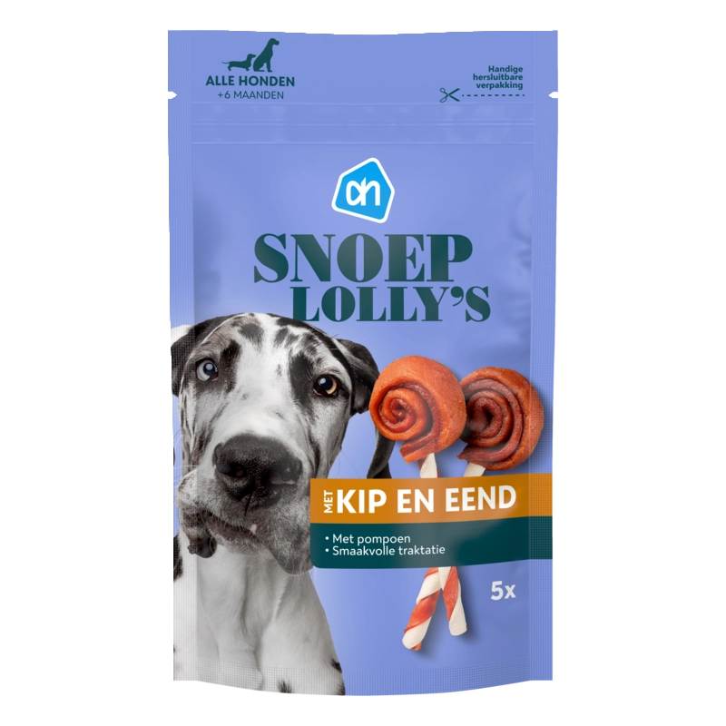 AH Snoeplolly's met kip en eend