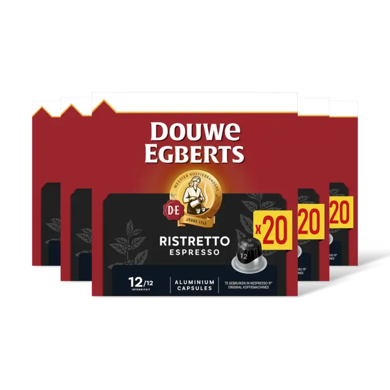 Douwe Egberts Espresso ristretto capsules 5-pack
