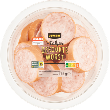 Jumbo Plakjes Gekookte Worst 175 g