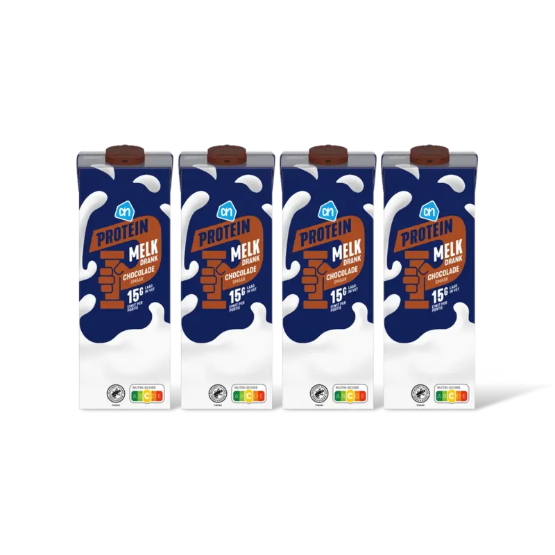AH Protein melk drank chocolade smaak 4-pck