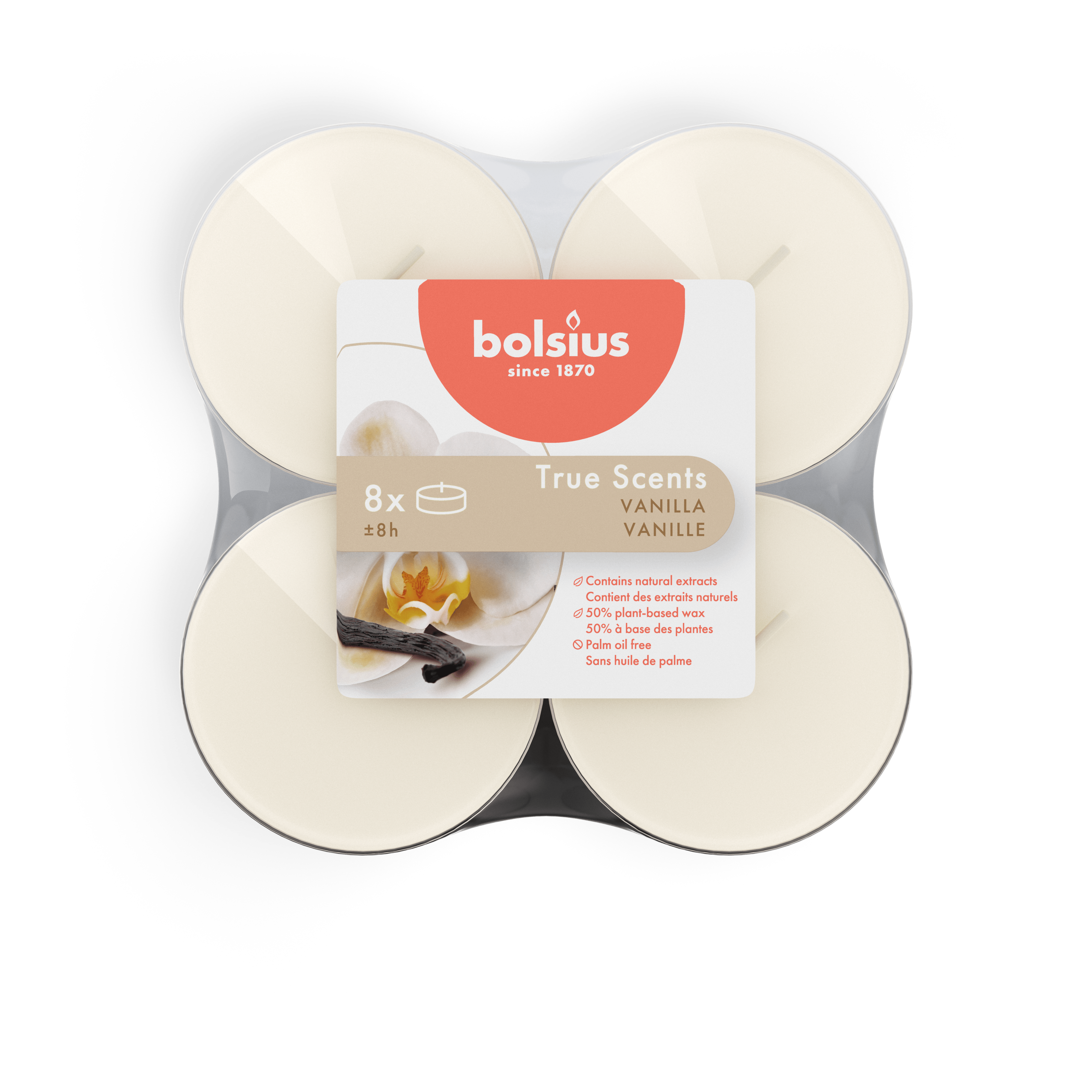 Bolsius Maxilicht true scents vanille
