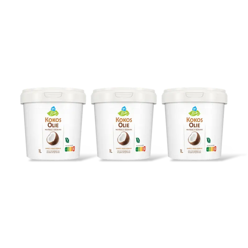AH Biologisch Kokosolie 3-pack