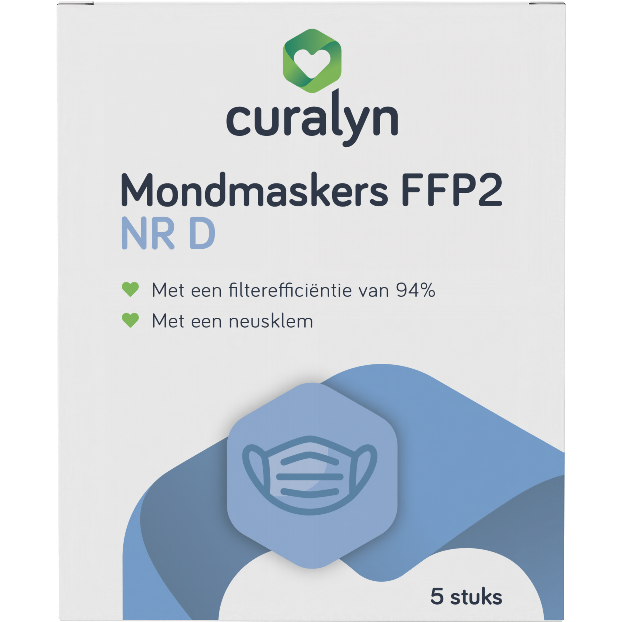 Curalyn mondkapje FFP2 masker 5st