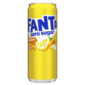 Fanta lemon zero blik 330 ml