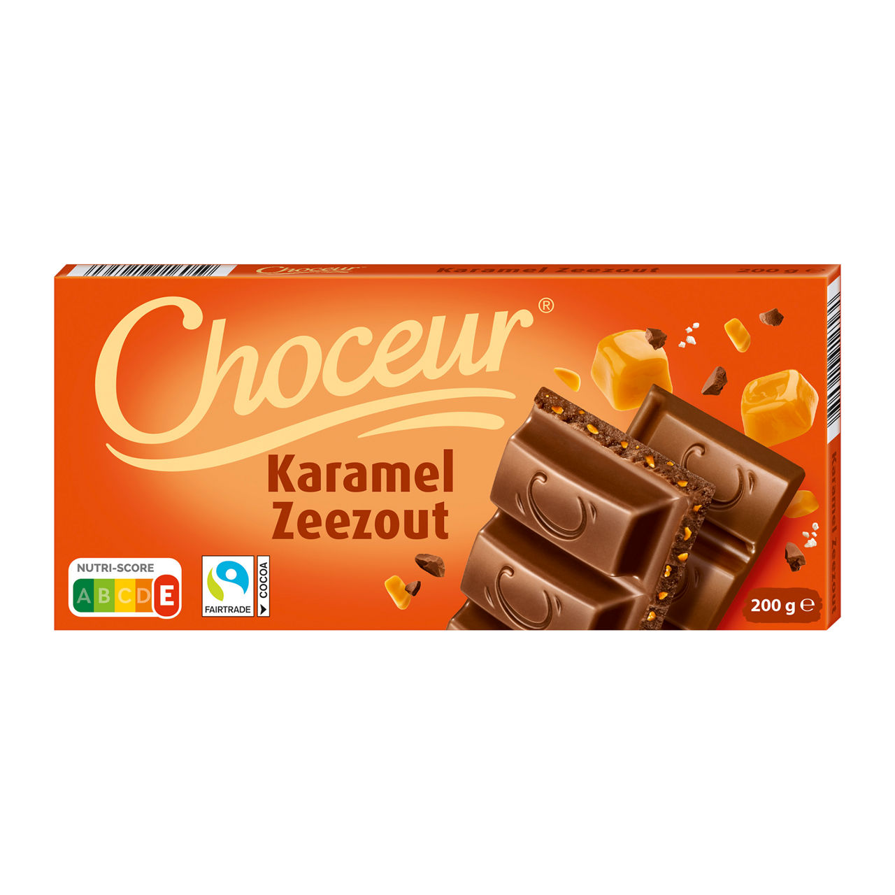 Melkchocolade karamel-zeezout