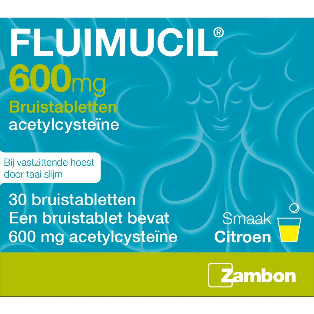 Fluimucil Acetylcyste 600 MG Bruistabletten 30 stuks