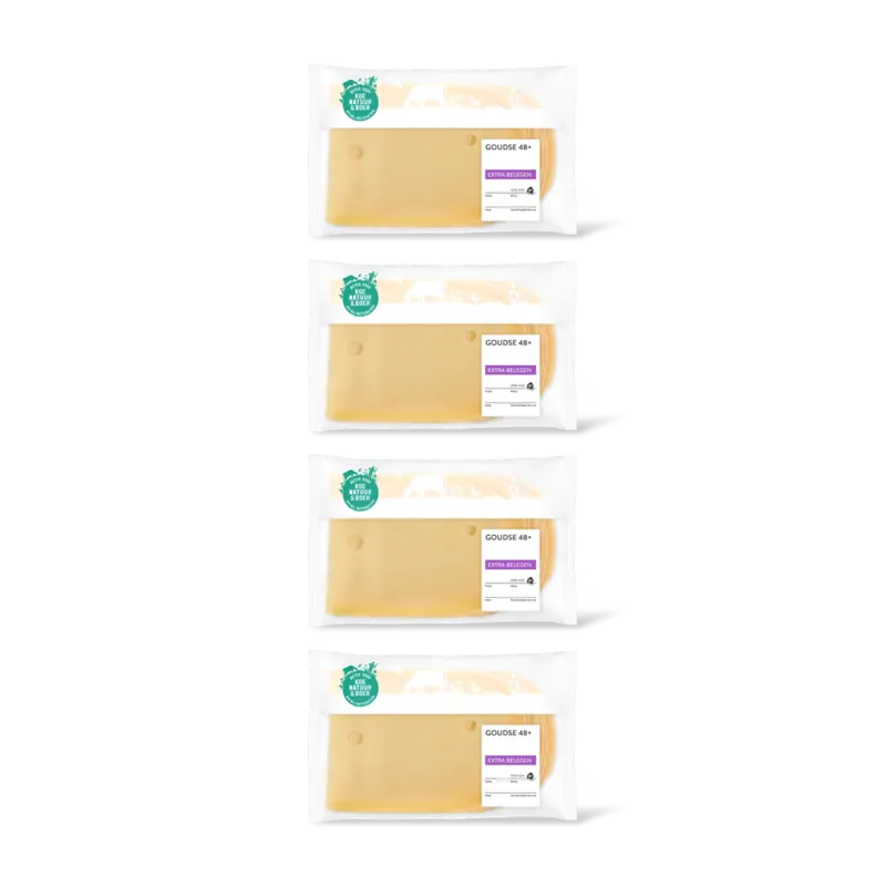 AH Goudse extra belegen 48+ plakken 4-pack